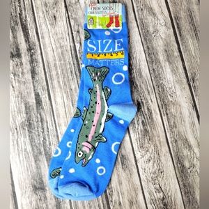 Little Blue House Men's Socks Size Matters